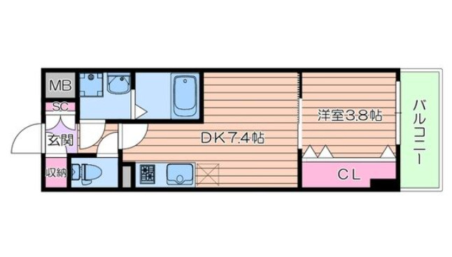 【間取り】 | CITY　PAL　CREST　TANIMACHI