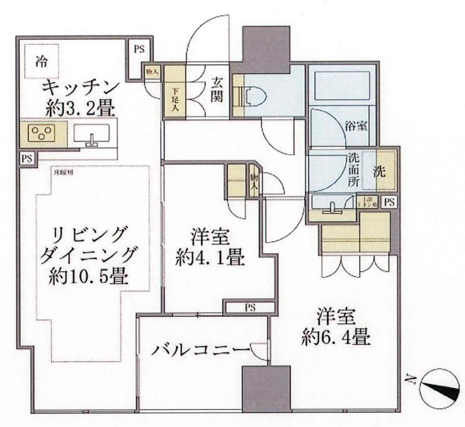 Brillia二番町の間取り