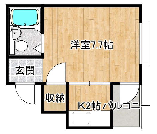 寝屋川市緑町の賃貸マンションの間取り