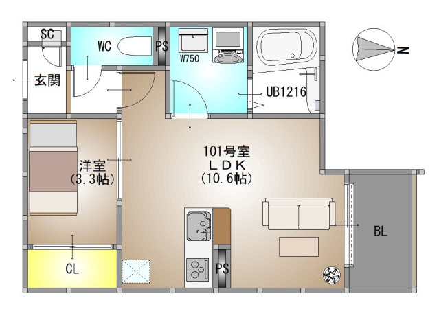 REGALEST 住吉の間取り