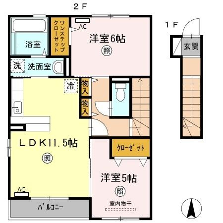 ルラシオン　A棟の間取り