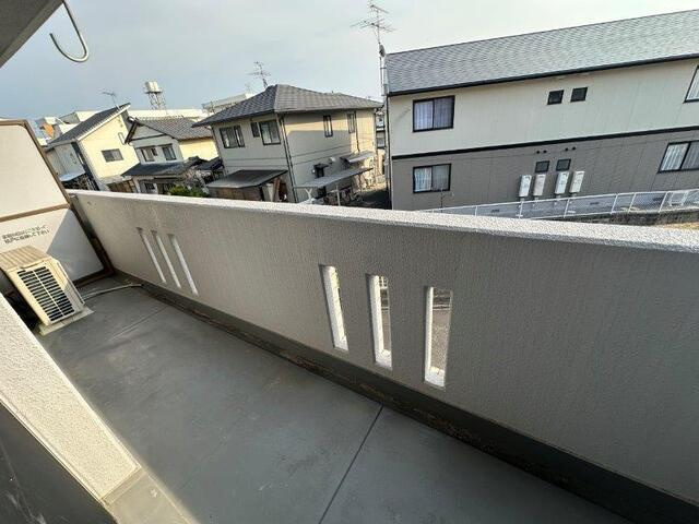 風はいつⅡのバルコニー