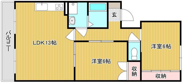 風はいつⅡの間取り