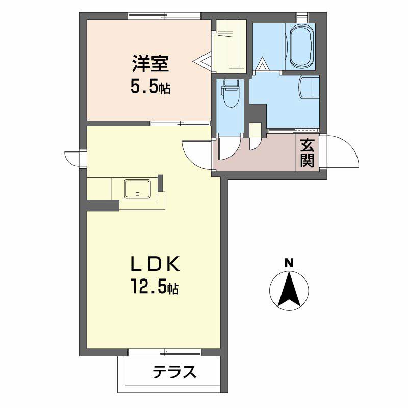 シャーメゾン聖の間取り
