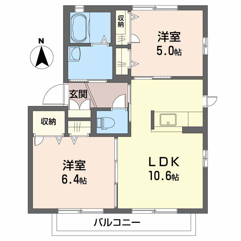 シャーメゾン　ルナの間取り
