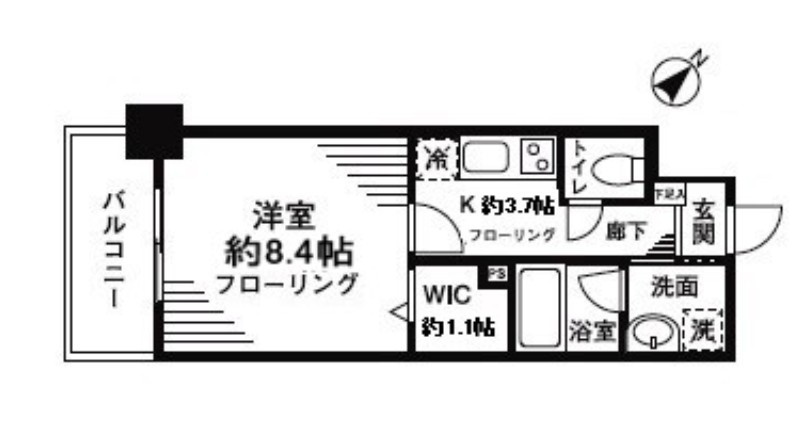 レオ参拾八番館の間取り
