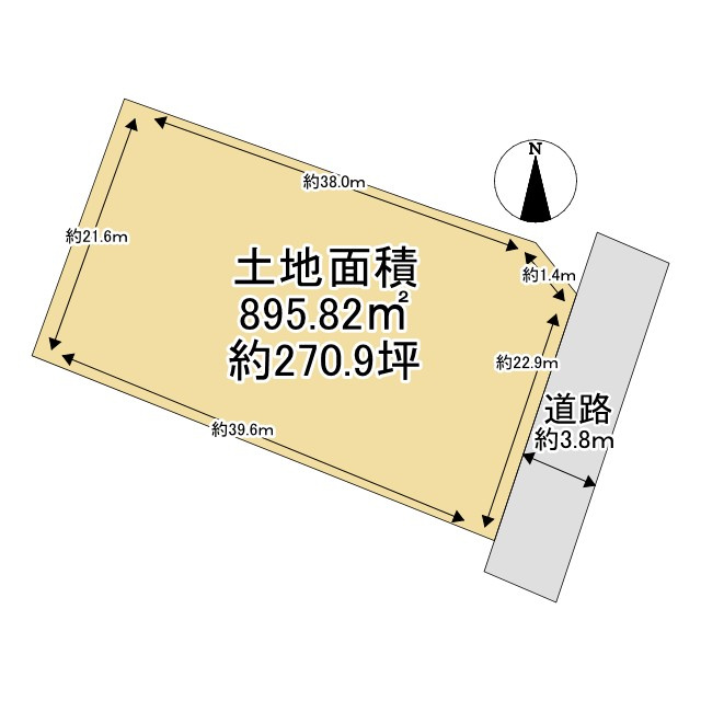 津市柳山津興 売土地の土地図