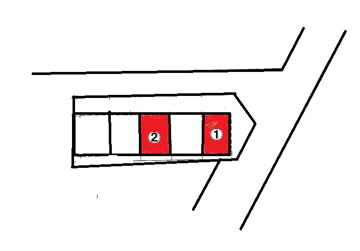 大野台3丁目　店舗付き住宅②の区画図