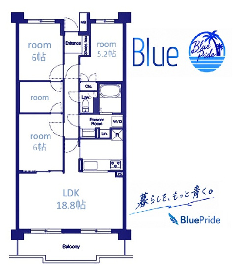 【間取り】 | コンフォリア・リヴ湘南鵠沼Ａ棟