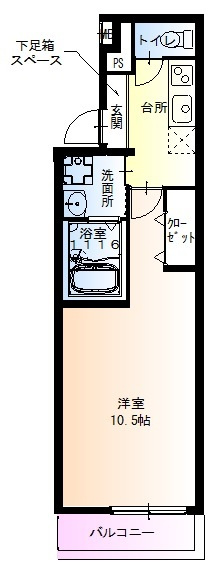 フジパレスＪＲ吹田駅東の間取り