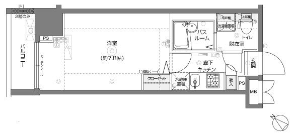 新品家具付きマンション不老町4(KaGood神奈川)の間取り|※間取りと異なる場合は現状を優先します。