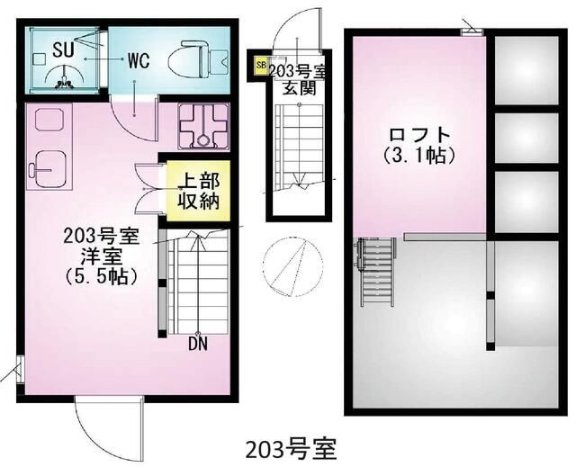 ＶＩＬＬＥＳＴ　巣鴨の間取り