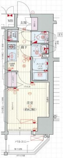 【間取り】 | プレサンス北堀江