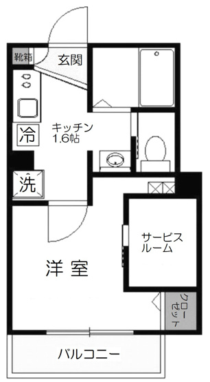 【間取り】 | プランドール椎名町　15856
