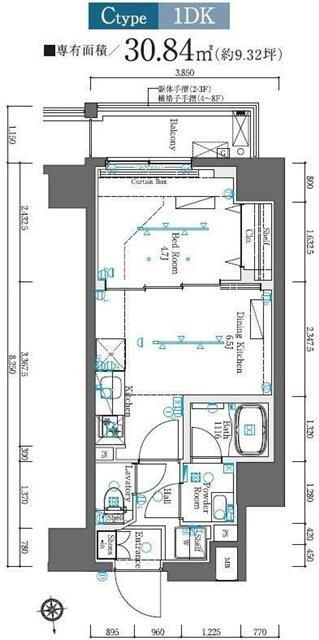ＭＡＸＩＶ府中ＡＺの間取り