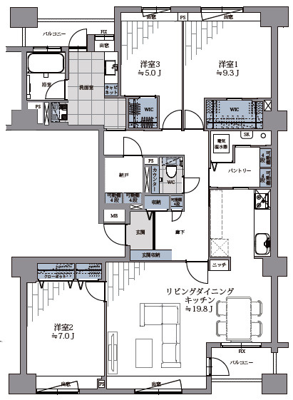 ディアハイム赤羽南館の間取り