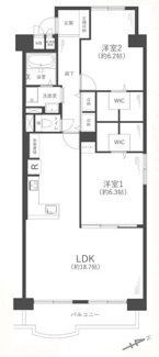 【間取り】 | コープ野村江坂台