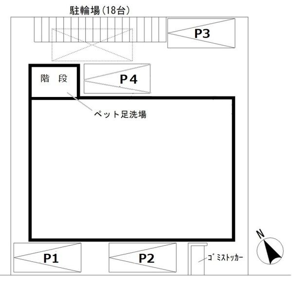 パルトネール市川の区画図