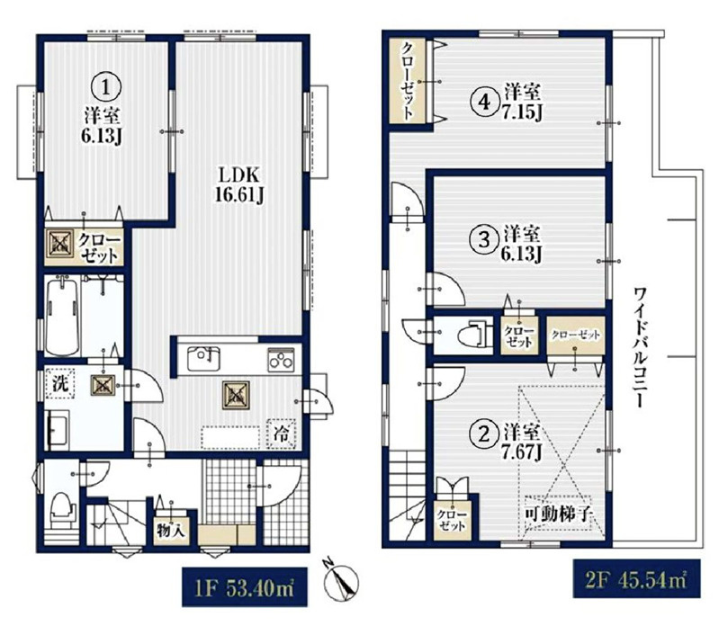 つつじが丘 新築戸建の間取り