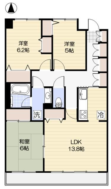 ルーエハイム府中の間取り