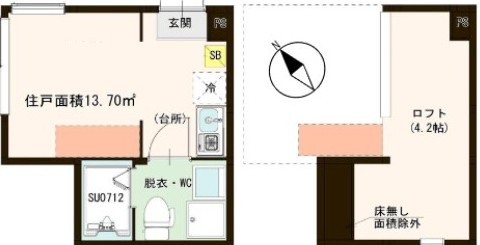 ハーモニーテラス平井Ⅴの間取り