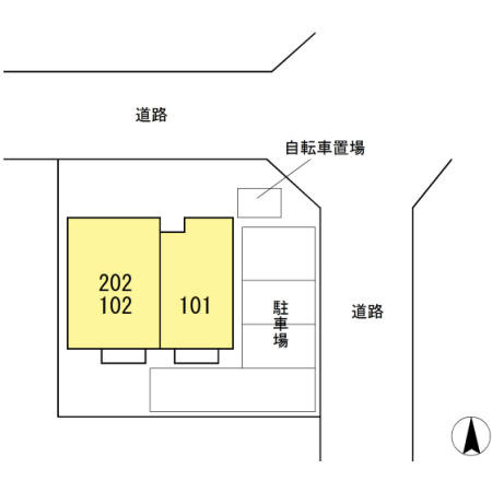 コンフォート岩倉の区画図