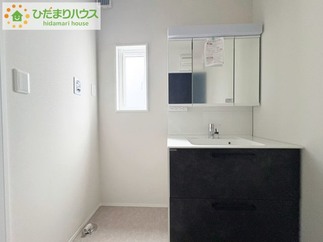 タマタウン金沢町　新築戸建　1号棟の独立洗面台|シンプルで使い勝手の良い独立洗面台！