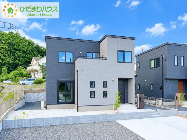 タマタウン金沢町　新築戸建　1号棟の外観|デザイナーズのようなお洒落な外観です(^^♪