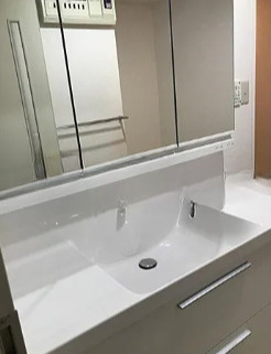 ブロンズストーン宇田川の洗面所|使いやすい洗面所です