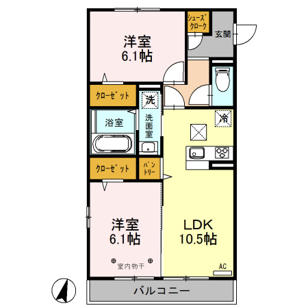 レセンテ西浦和の間取り