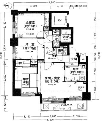 カルム植物園の間取り