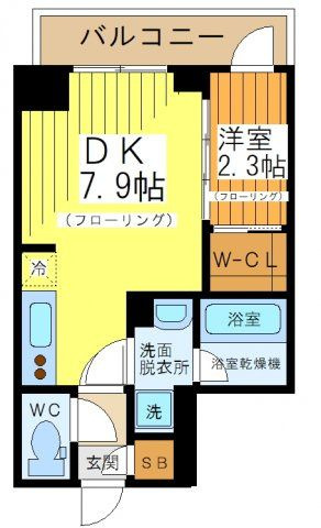 アジールコート桜上水の間取り