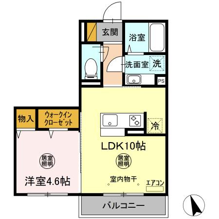 コンフォートⅢ　Ａの間取り|間取図