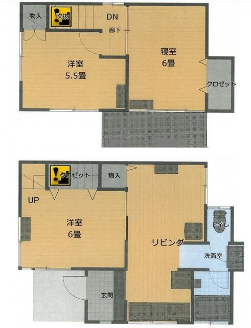 貸家　板橋区若木の間取り