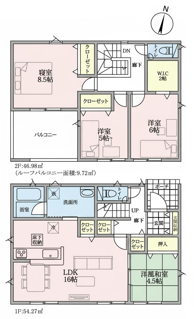 [新築住宅] 本庄市児玉町児玉 第13 全8棟の間取り