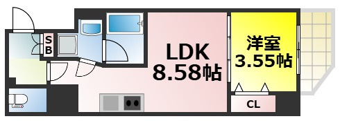 【間取り】 | シーズンフラッツ新町 仲介手数料無料