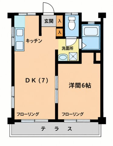 コーポサクライの間取り