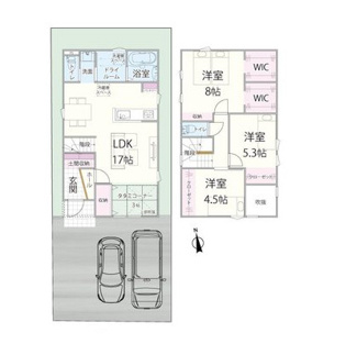 【間取り】 | 鳥取市南吉方3丁目建売2号