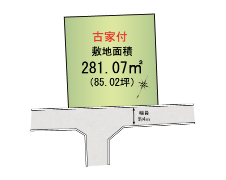 阪南市舞１丁目　古家付き土地