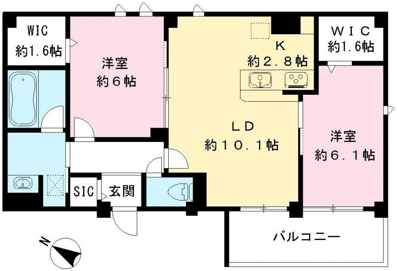 Ｌｉｌａｓ　Ｖｅｓｔａ（リラ　ヴェスタ）の間取り