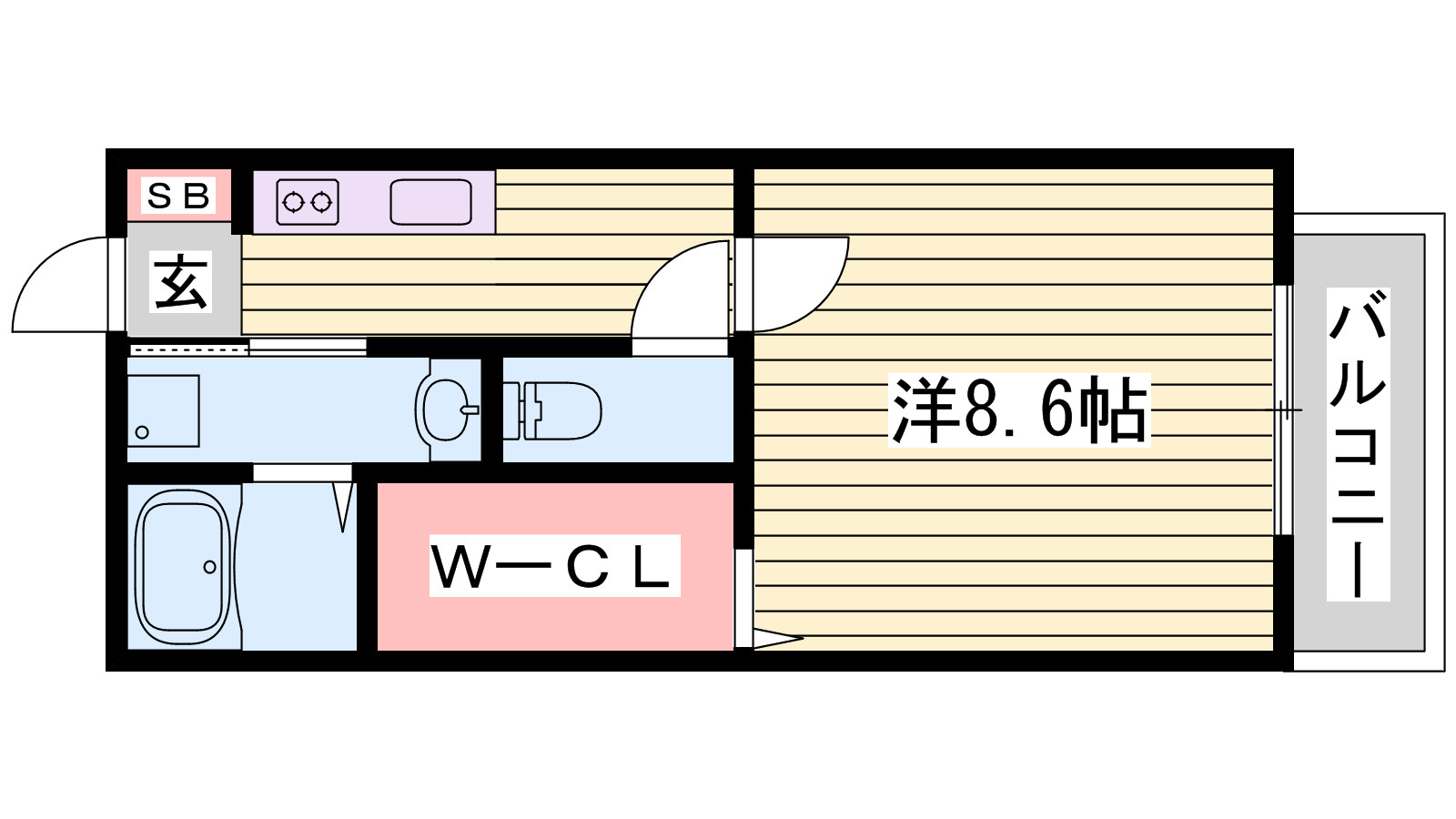 マ・メゾンⅠの間取り