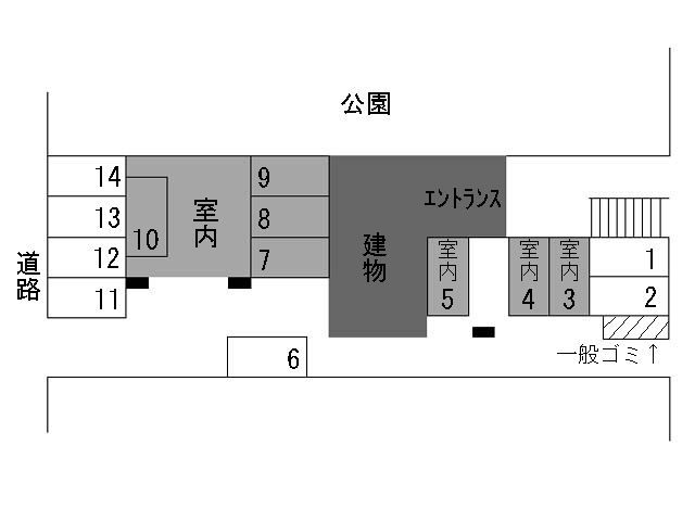 ルフラン東新町の区画図