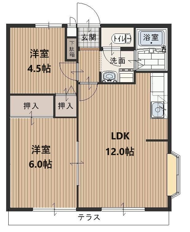 サンライフ安田の間取り