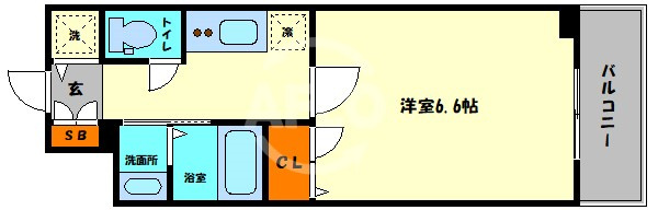 ファーストステージ心斎橋ＥＡＳＴの間取り|ファーストステージ心斎橋ＥＡＳＴ 　間取