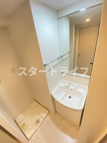 大阪市東淀川区西淡路２丁目の賃貸マンションの洗面所