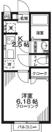 グローリー赤堤の間取り|間取りです。