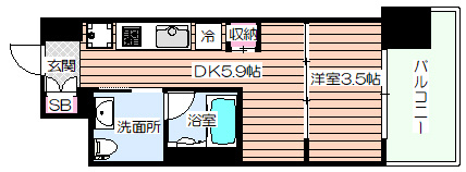 【間取り】 | J.GRAN Court京町堀