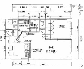 新山下三番館の間取り|間取りです。