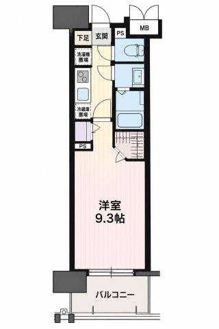 パルティール高畑の間取り