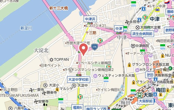 【地図】 | スワンズシティ梅田ウエスト